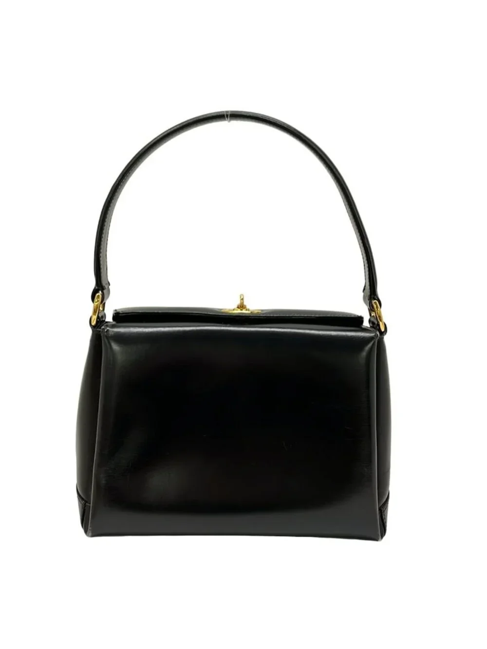 Gucci Handbag Vintage Black Leather
